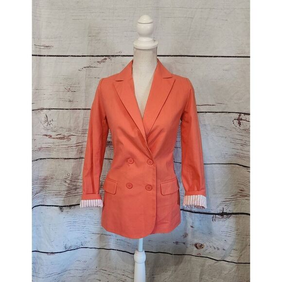 Anthropologie Dolan Linen Blend Boyfriend Blazer Size XS NWT - Picture 2 of 7